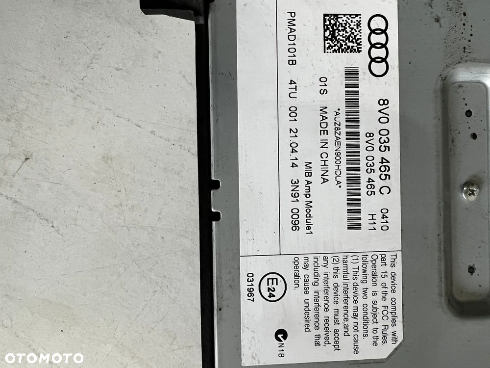 WZMACNIACZ BANG&OLUFSEN AUDI A3 8V 8V0035465C - 3