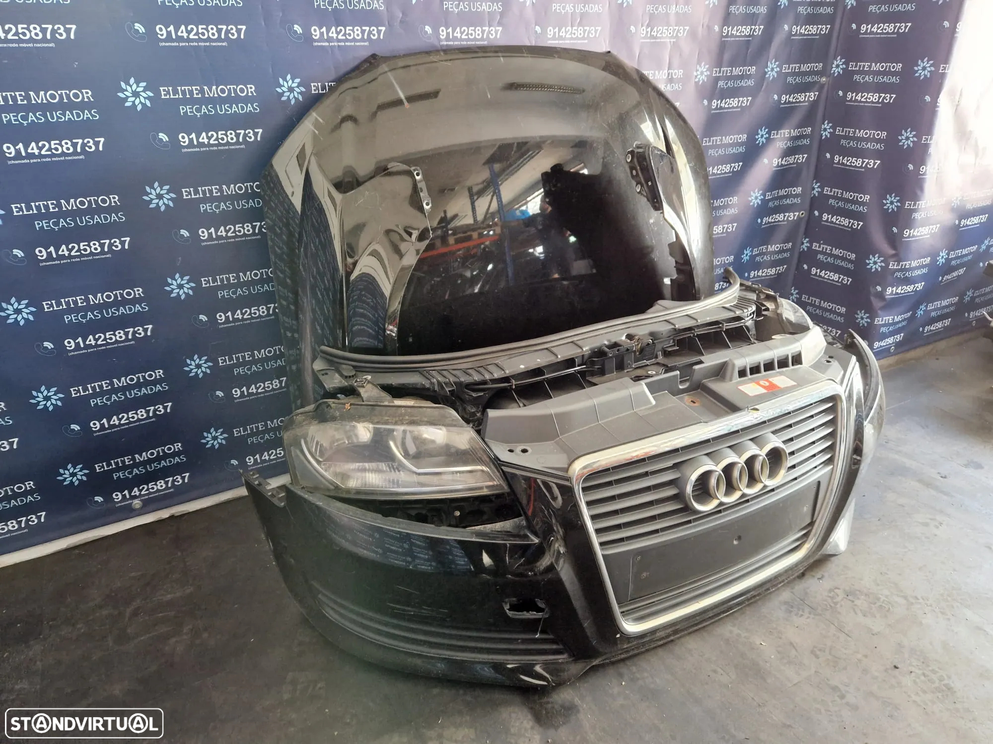 Frente completa usada AUDI A3 8P FASE 3 2010 parachoques guardalamas oticas capot radiador - 2