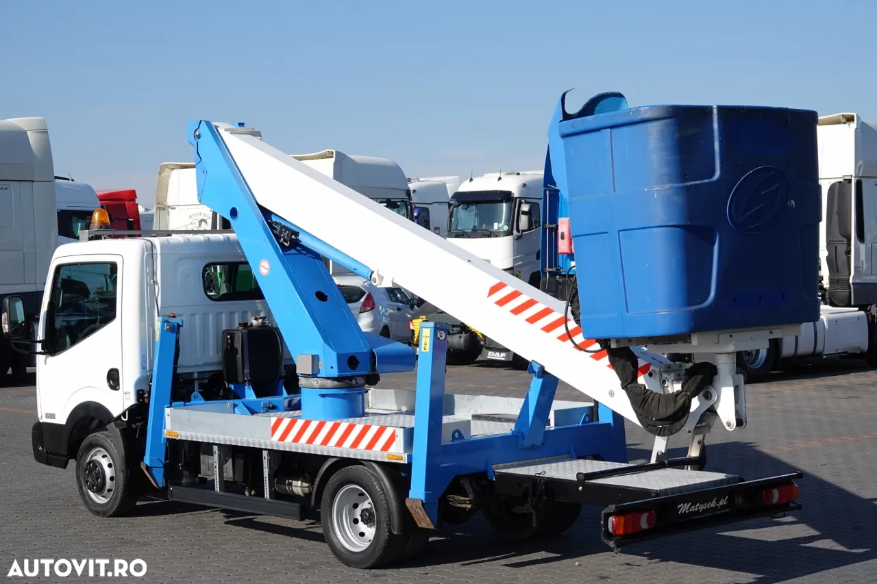 Renault CABSTAR NT 400 / LIFTING 18 METRI / SOCAGE T318 ridicator de cosuri / COS 2 PERSOANE - 225 kg / DUPA CONTRACTUL DE SERVICE - 13