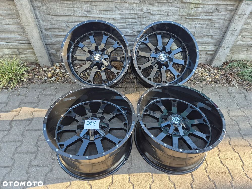 4x 12x22 ET - 24 6x135  6x139,7 Nowy komplet felg aluminiowych Dodge ,Ford , Ram - 1