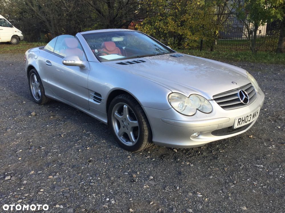 Maska Zderzak Reflektory Błotniki Wzmocnienie Belka Pas Przedni Lampy Mercedes SL500 SL350 R230 - 5