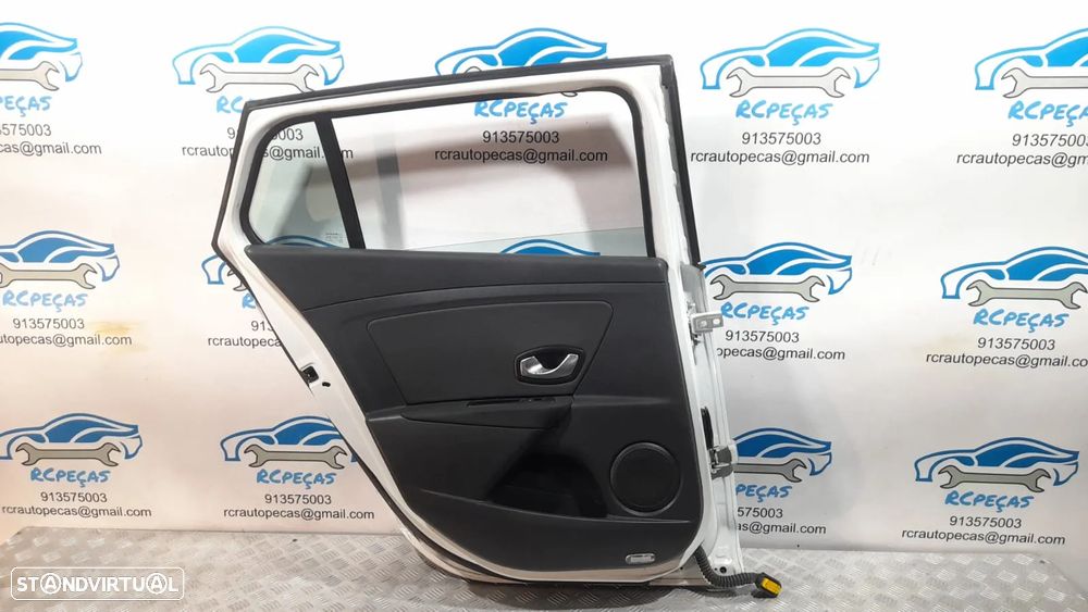 PORTA TRASEIRA TRÁS ESQUERDA RENAULT MEGANE III 3 MK3 GRANDTOUR CARRINHA 821012909R FECHO ELEVADOR MOTOR PUXADOR VIDRO - 5