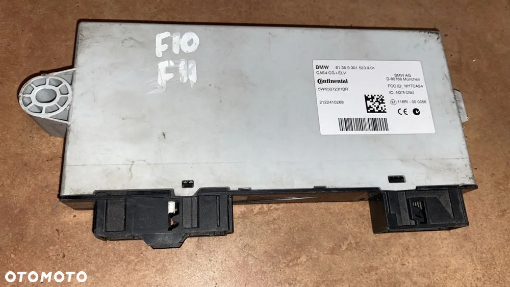 MODUŁ STEROWNIK CAS4 BMW 5 F10 F11 9301523 - 2