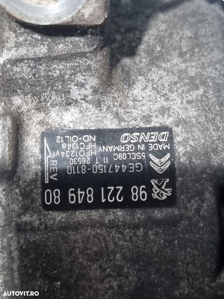 Compresor clima Peugeot 2008 Facelift 1.2 B 2016 - 2019 82CP HMZ (EB2F) HMZ (EB2) (1271) ... - 6