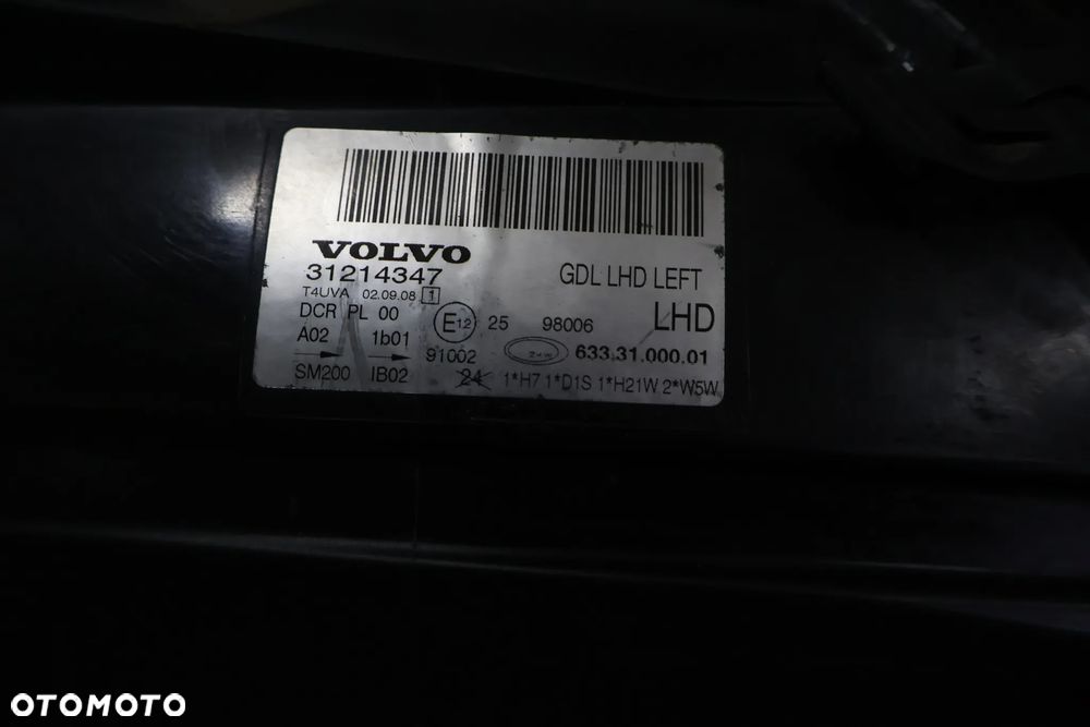 VOLVO S80 II V70 III 3 XC70 07-14 LAMPA PRZÓD XENON LEWA ORYGINAŁ EUROPA 31214347 KOMPLETNA - 11