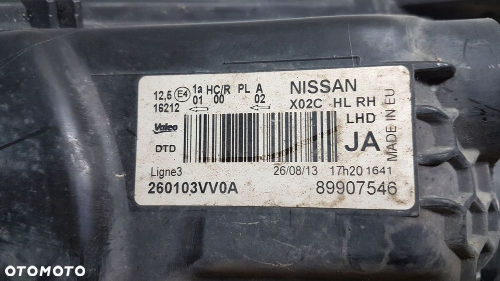 LAMPA PRZÓD PRAWA NISSAN NOTE E12 12-16 EUROPA - 10