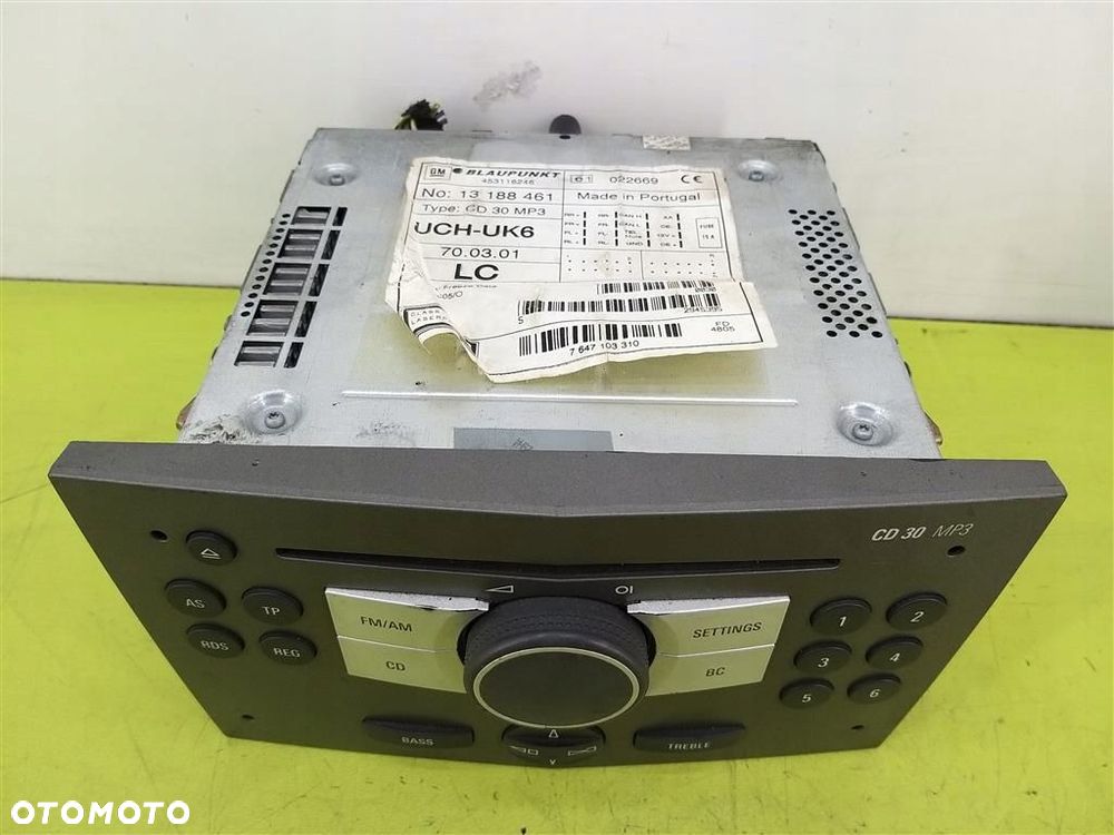 Radio+ wyświetlacz CD30 FABRYCZNE  kpl Opel Astra III H 2004-2013 131884761 - 13