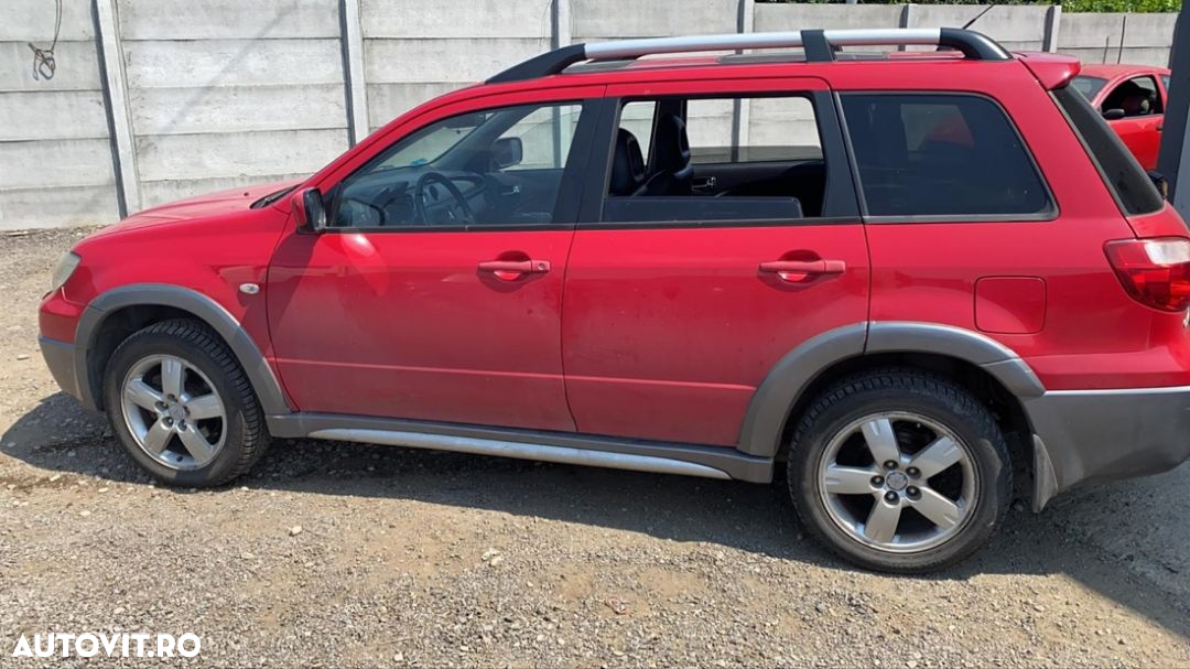 mitsubishi outlander 1 2004 motor 20 benzina 4G64 bara capota airbag far usa roti jante anvelope R17 cutie transfer  grup diferențial central sau spate - 6