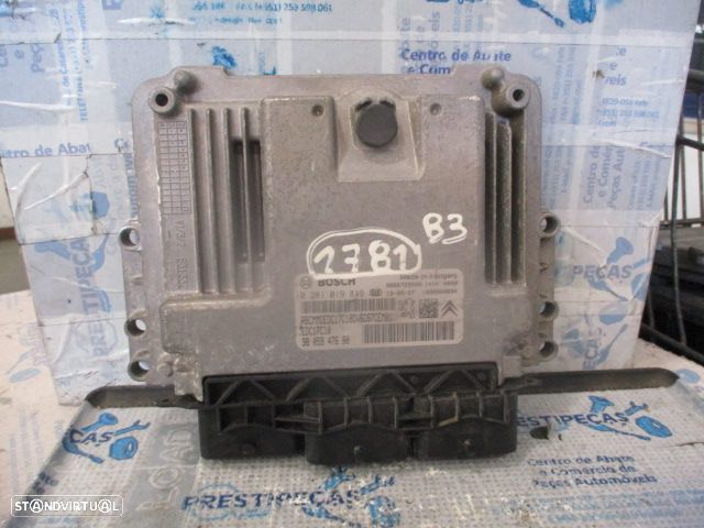 Centralina 0281019819 9805947680 CITROEN C3   2 A51 FASE 2 2013 1.6HDI 82CV 5P BRANCO BOSCH - 1