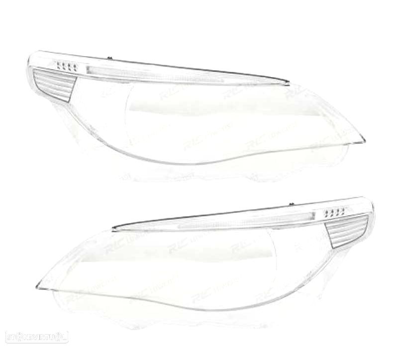 CAPAS VIDRO FAROL BMW E60 03-07 FAROIS XENON - 1