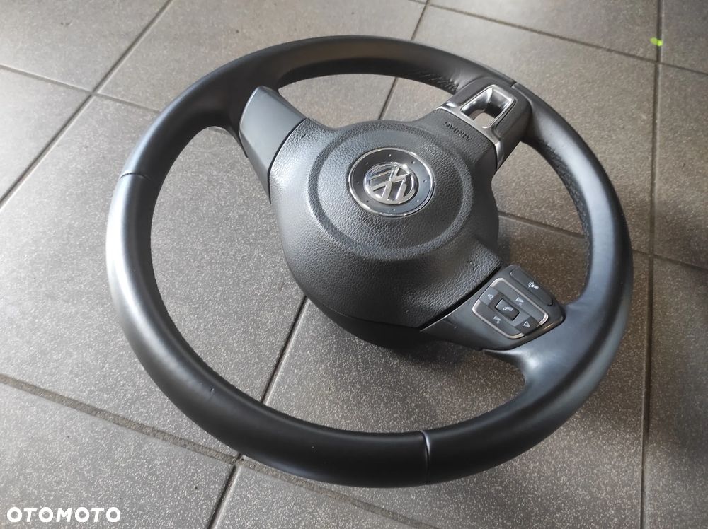 KIEROWNICA 3 RAMIENNA MULTIFUNKCJA SKÓRA SKÓRZANA VW SIROCCO CADDY GOLF 5 6 PASSAT B6 B7 CC POLO 5 6 EOS TOURAN UP KOMPLET WYSYŁKA !!! - 8