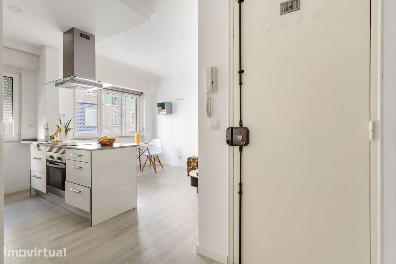 Apartamento T1 em Campo de Ourique – Renovado - Grande imagem: 5/25