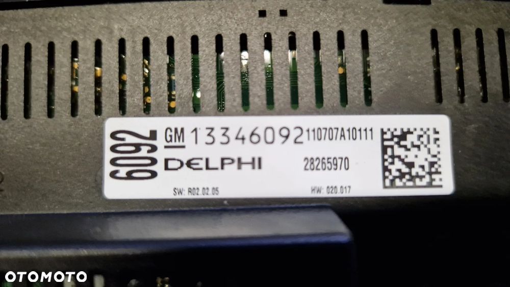 OPEL ASTRA J PANEL NAWIEWU 13346092 - 2