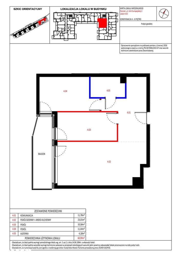 3-pokojowe mieszkanie 60m2 + balkon Bez Prowizji - Pełny obrazek: 2/11