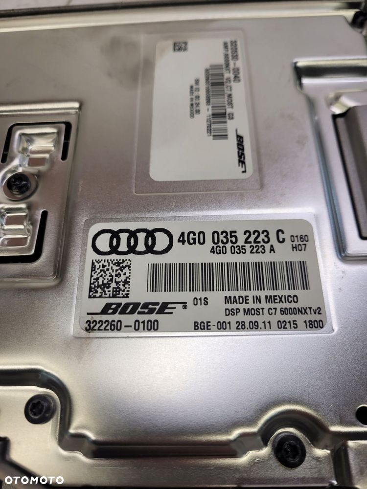WZMACNIACZ BOSE AUDI A6 C7 A7 A8 D4 4G0035223C - 6