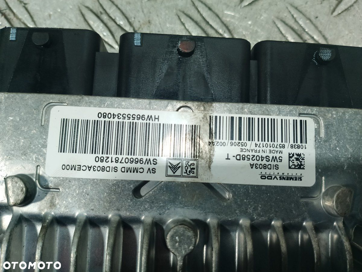 KOMPUTER, STEROWNIK CITROEN C5 9660781280 2.0 hdi - 3