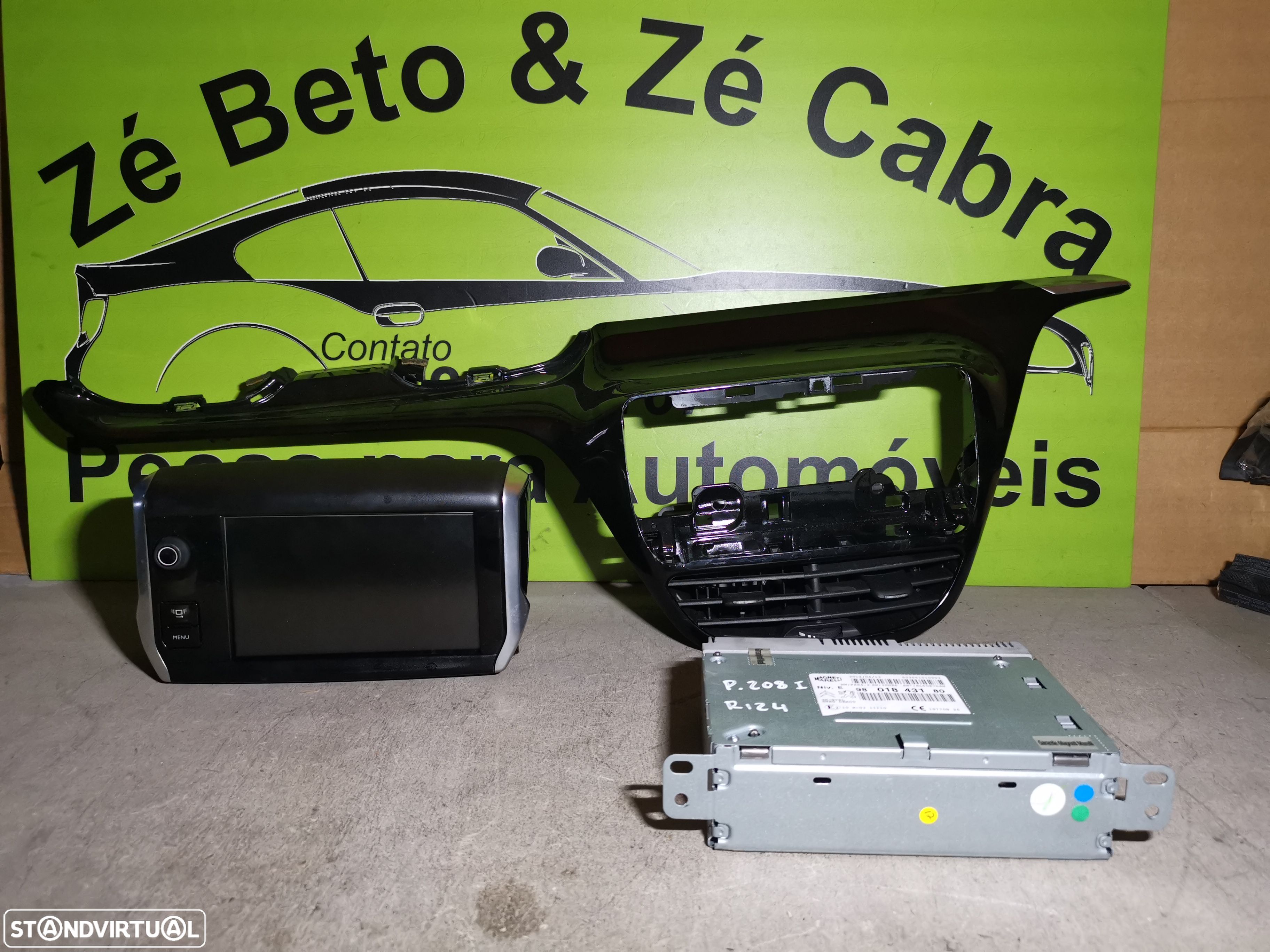 PEUGEOT 208 I RÁDIO NAVEGAÇÃO DISPLAY - D018 R124 - 1