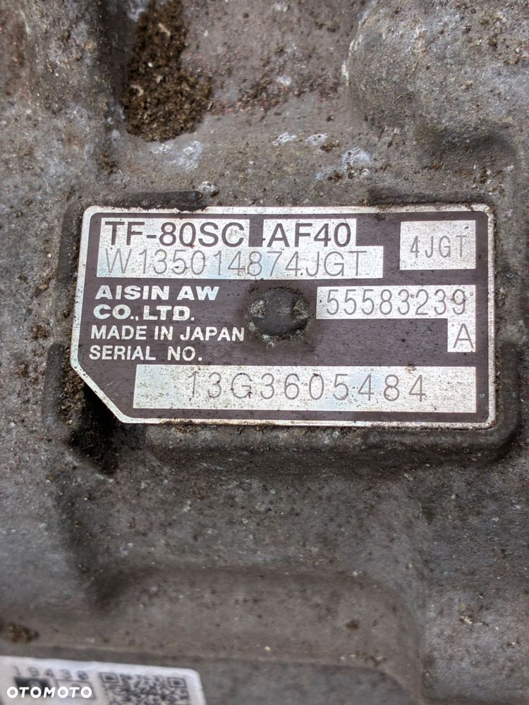 OPEL ZAFIRA C 2.0CDTI SKRZYNIA BIEGÓW AUTOMAT AF40 TF-8QSC 4JGT - 3