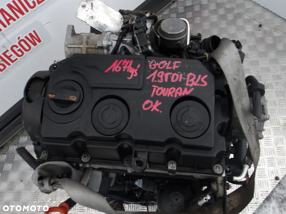 SILNIK KOMPLETNY VOLKSWAGEN GOLF TOURAN 1.9 TDI BLS 167 TYS - 2