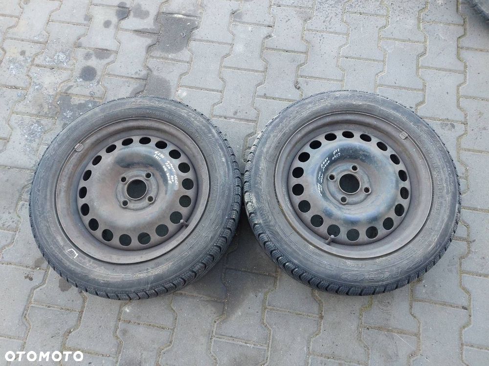 KOŁA FELGI OPONY ZIMOWE 2 SZTUKI 4x100 6Jx15 FI56,6 185/60R15 OPEL - 1