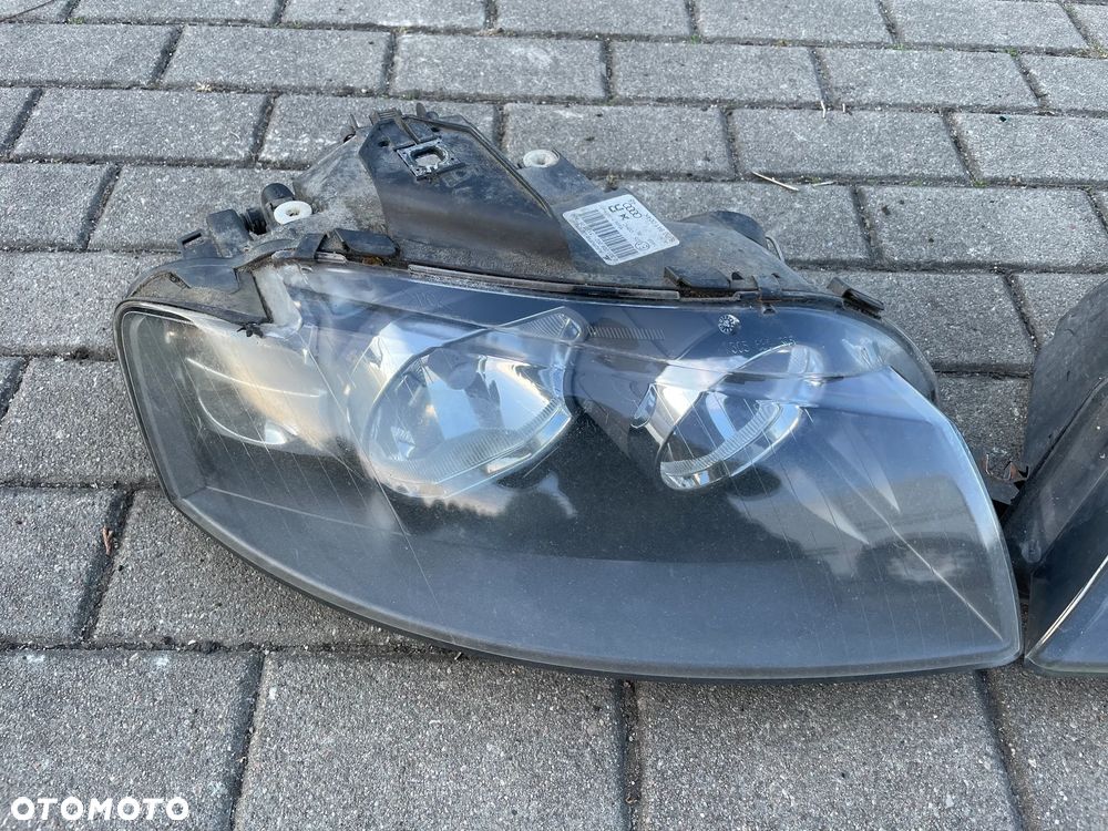 AUDI A3 8P duży grill maska lampa reflektor lewy prawy przód pas przedni LZ5C nadkole - 6