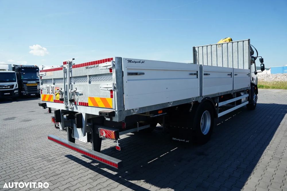 DAF LF 250 / 4X2 / LIVRARE - 7.3 + HDS HYVA HB 150X -E3 / RADIOCOMANDĂ / ROTATOARE / MAX. CAPACITATE DE RIDICARE: 5200 KG / EURO 6 - 13
