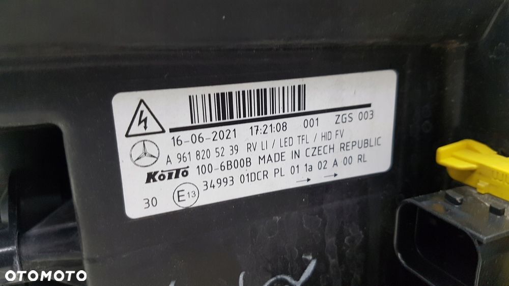 mercedes actros lampa lewy przód led xenon eu - 6