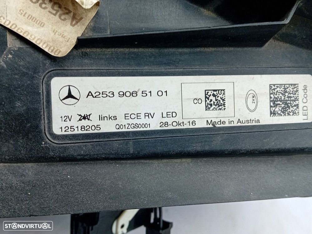 Ótica / farol esquerda MERCEDES-BENZ GLC (X253) - 6