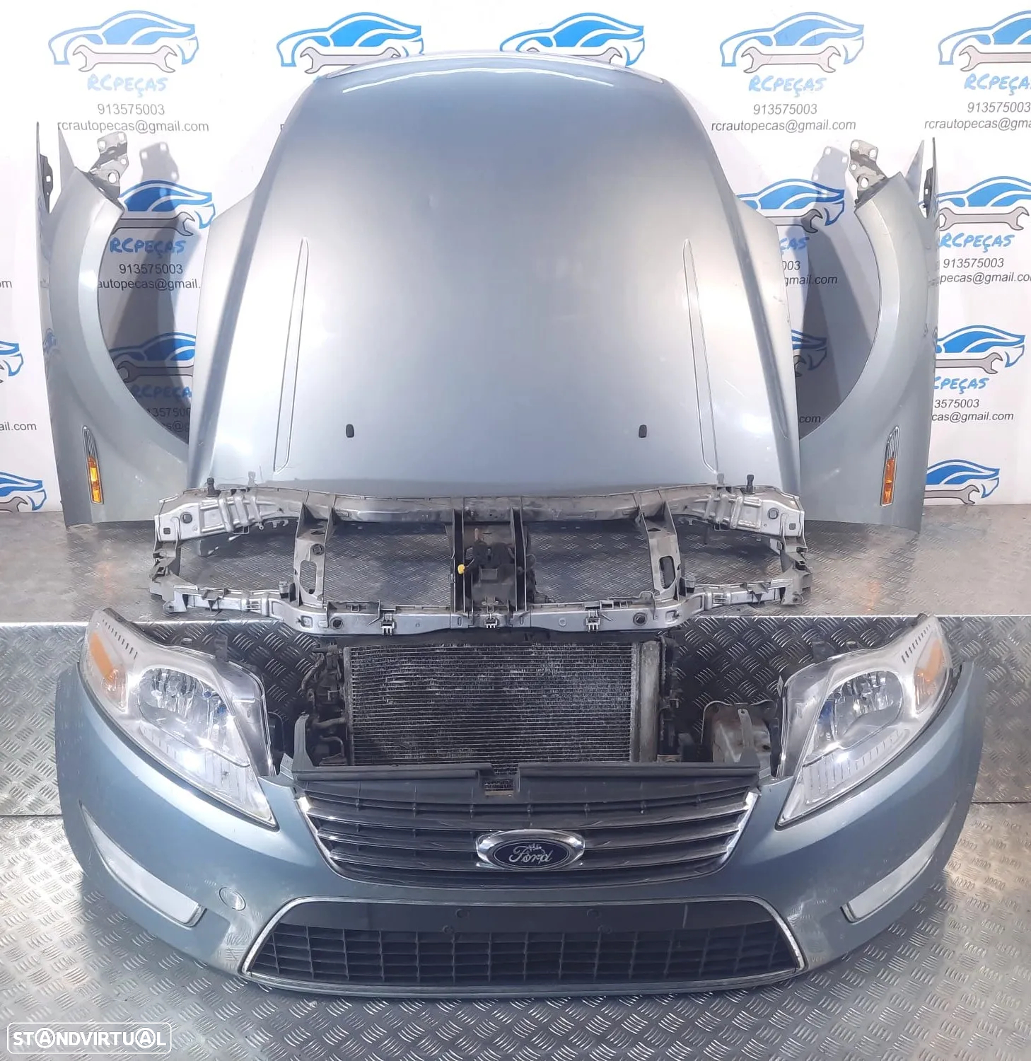 FRENTE COMPLETA FORD MONDEO IV 4 MK4 CAPOT PARACHOQUES GUARDA-LAMAS OTICAS RADIADOR VENTILADOR FRENTE FIBRA REFORÇO - 3