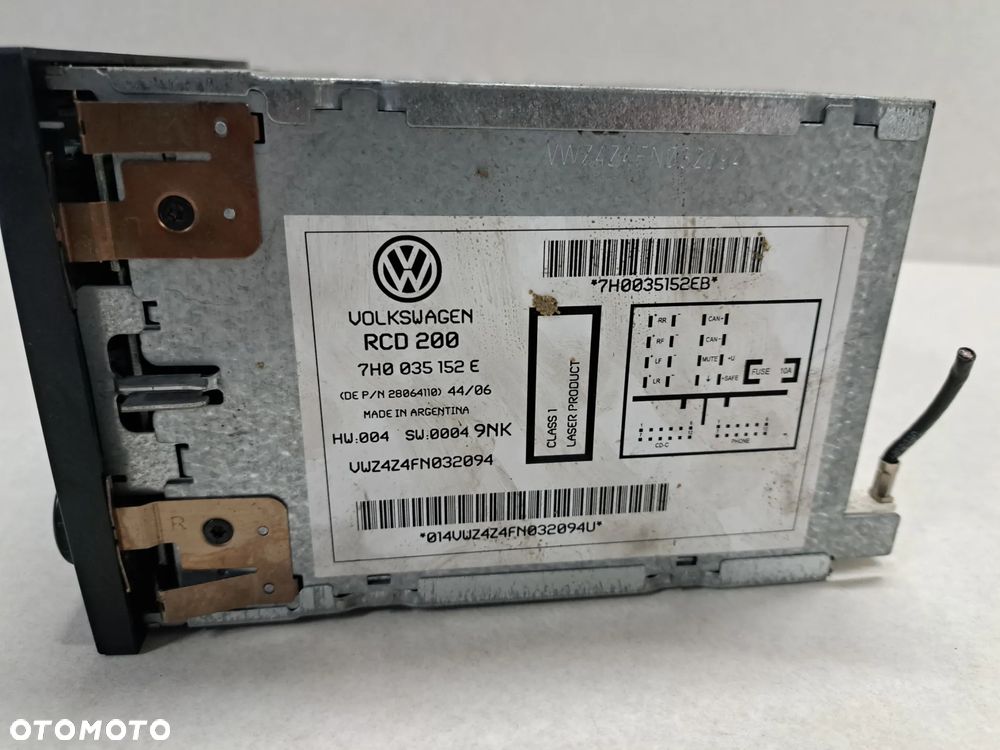 Volkswagen T5 Radio oryginalne 7H0035152E - 4