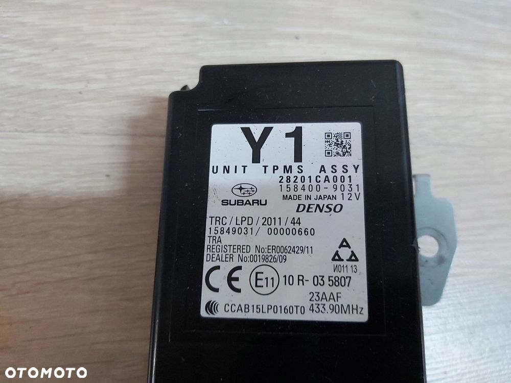TOYOTA GT86 Subaru BRZ Lift sterownik moduł ciśnienia kół TPMS 28201CA001 - 12