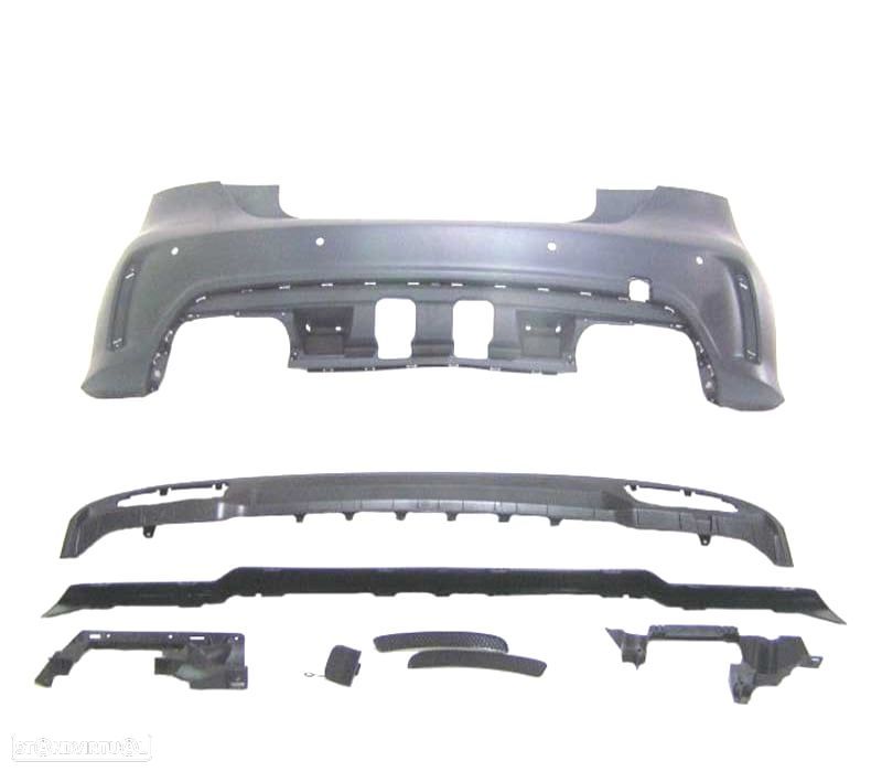 PARA-CHOQUES TRASEIRO MERCEDES CLASE A W176 12-18 LOOK AMG A45 PDC - 3