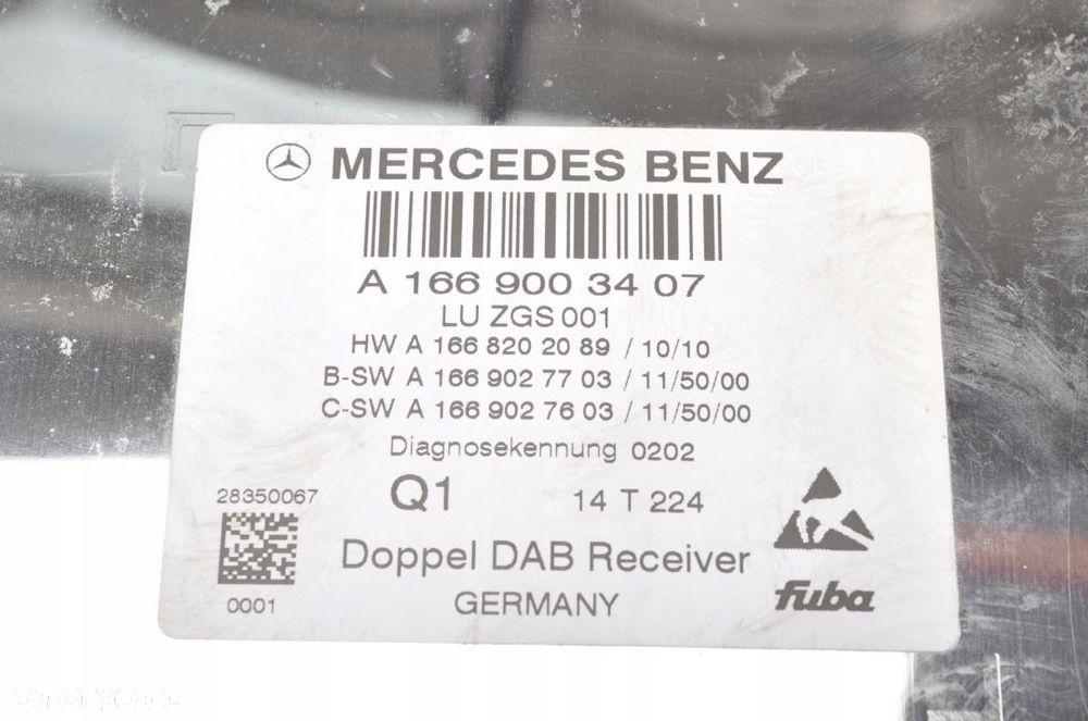 MERCEDES GLA X156 WZMACNIACZ A1669003407 - 4