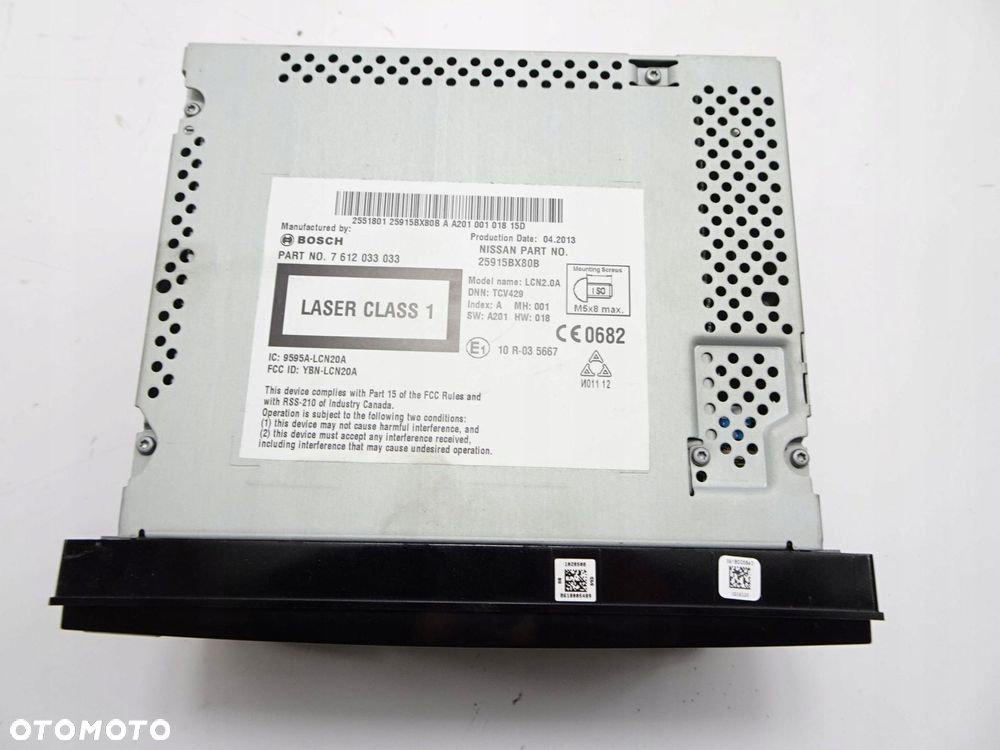 radio cd nissan juke f15 10-14 r. - 6