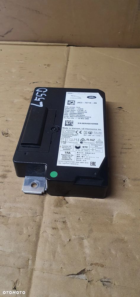 Moduł sterownik telematyki bluetooth Land Rover Discovery Sport L550 J9C3-70718-AN - 2