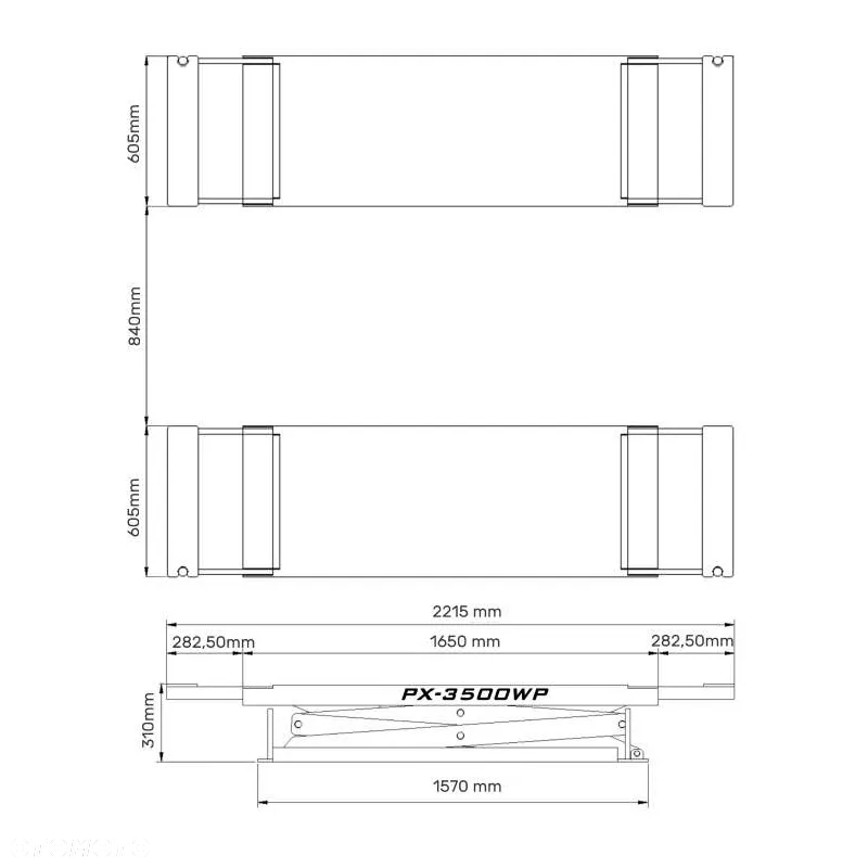 Podnośnik Nożycowy NORMET PX3500WP Wysoki Pod posadzkowy - 8