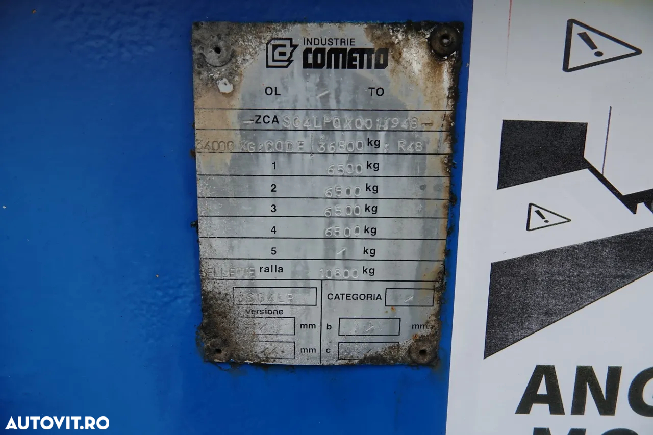 Cometto CAMION COMETTO CU ÎNCĂRCARE MICĂ / PRELUNSĂ / 4 AXI / AXĂ DE DIRECȚIE / IMPORTAT - 25
