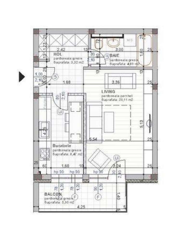 PRIVAT Garsonieră spațioasă, mobilată,  mansardabilă, panoramă, balcon - Imagine principală: 2/12