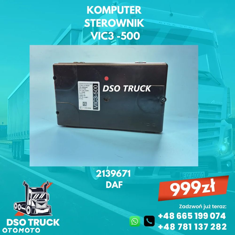 VIC3-500 2139671 Sterownik Kaseta Moduł Komputer DAF XF - 1