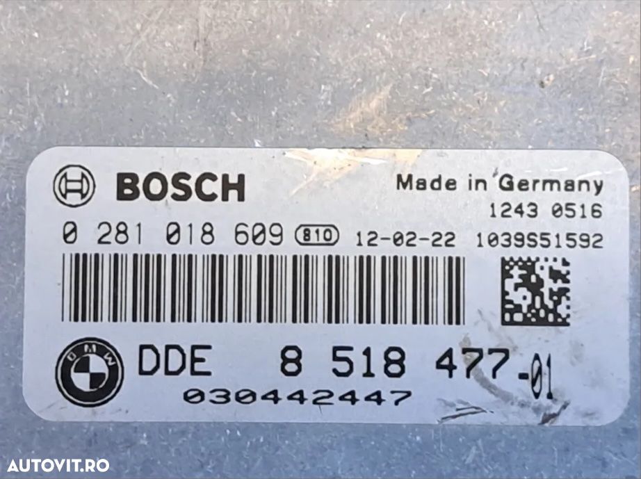 Calculator modul ECU motor DDE bmw F20 F21 F22 F30+LCI F31+LCI F34 F32 F33 F36 F10+LCI F11+LCI F25 - 2