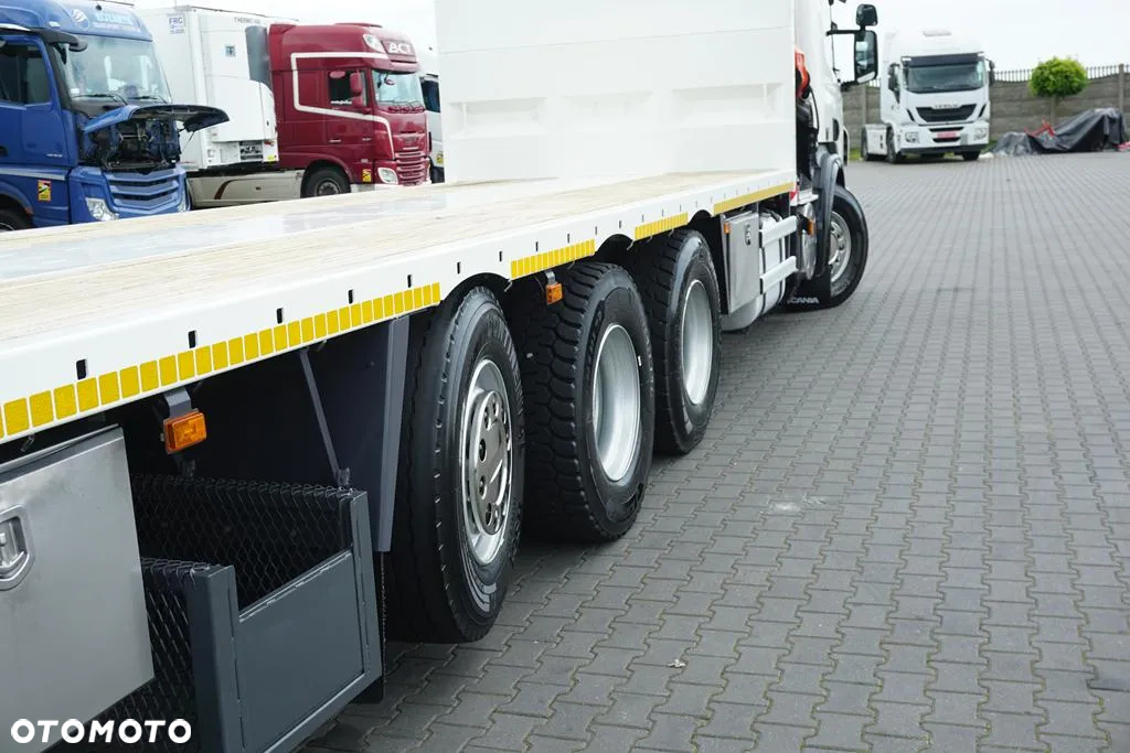 Scania / P 420  / 8 X 4 / TRIDEM / SKRZYNIOWY + HDS / PALFINGER PK 26002 /  WYS. 12 M / DŁ. 8 M - 20