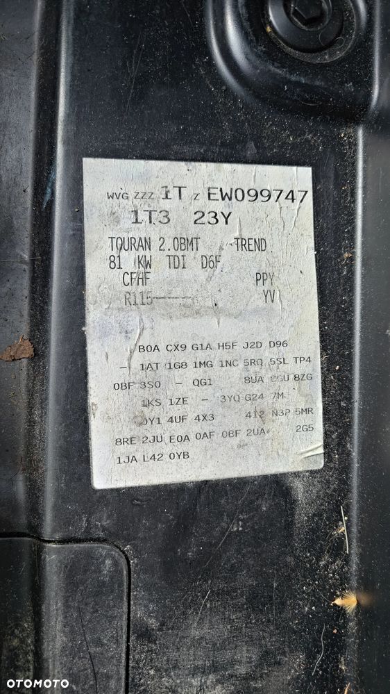 Drzwi przód przednie lewe prawe lakier R115 kompletne VW Touran - 3