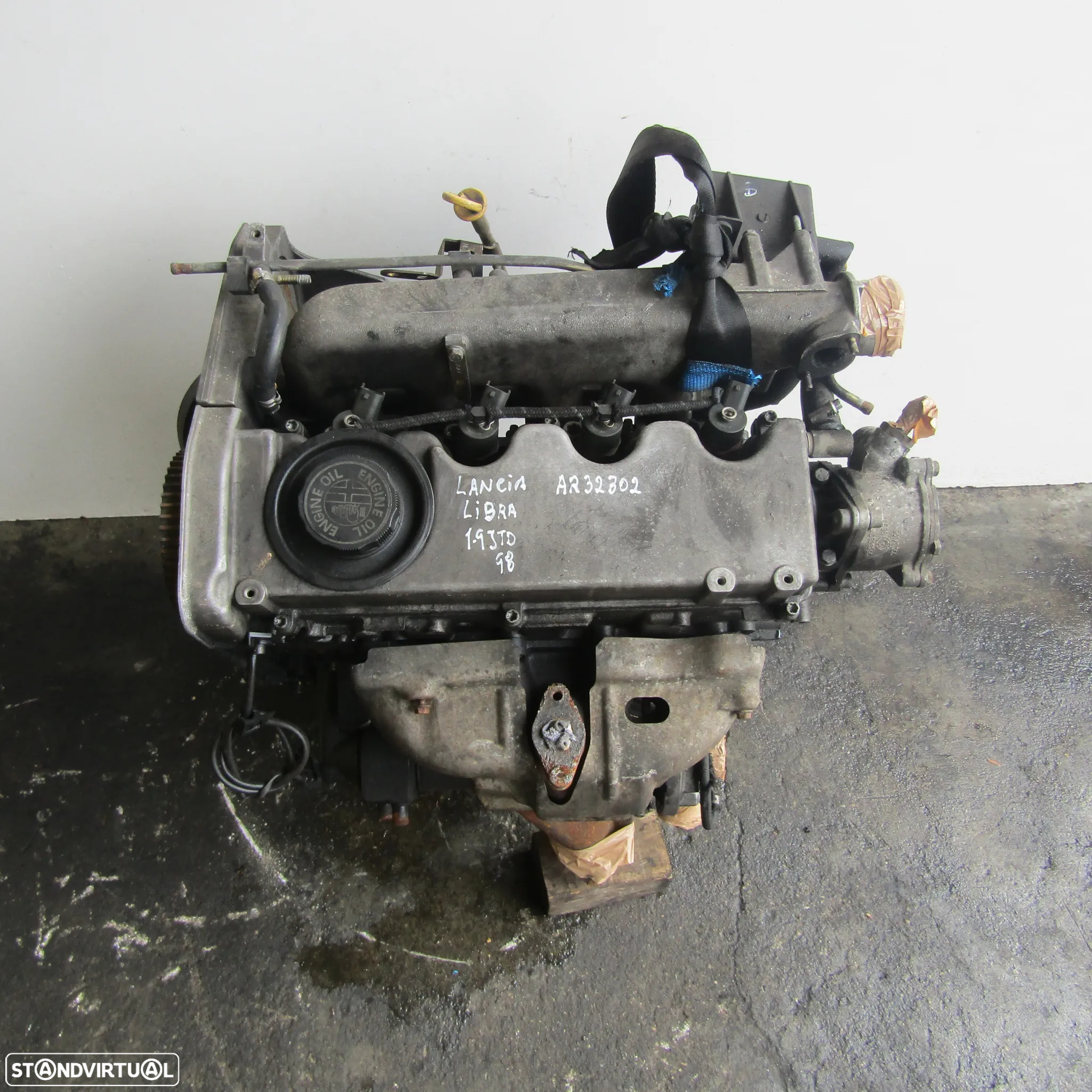 Motor Lancia Lybra 1998 1.9 Diesel SEM BOMBA INJETORA AR32302 - 3
