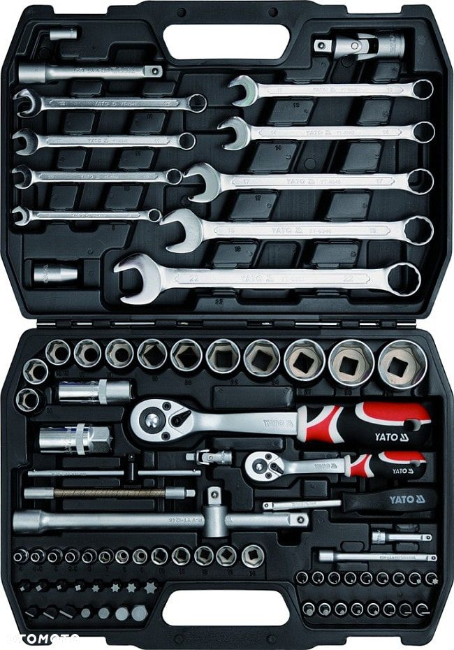 YATO ZESTAW KLUCZY NASADOWCH NARZĘDZI 82el YT-1269 PŁASKO OCZKOWE TORX - 3