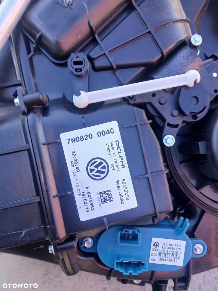 Sharan 7N Nagrzewnica tył Przewody klimatyzacji ogrzewania - 7