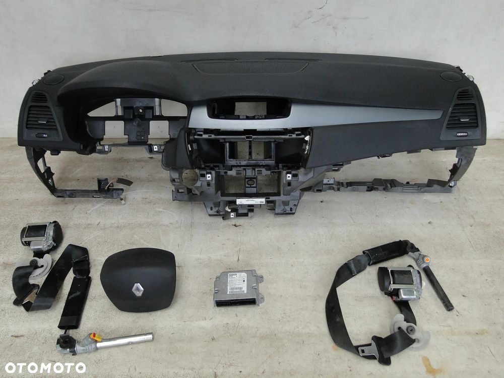 RENAULT LAGUNA III 3 DESKA KONSOLA PODUSZKI AIRBAG PASY SENSOR ORYGINAŁ EUROPA - 1