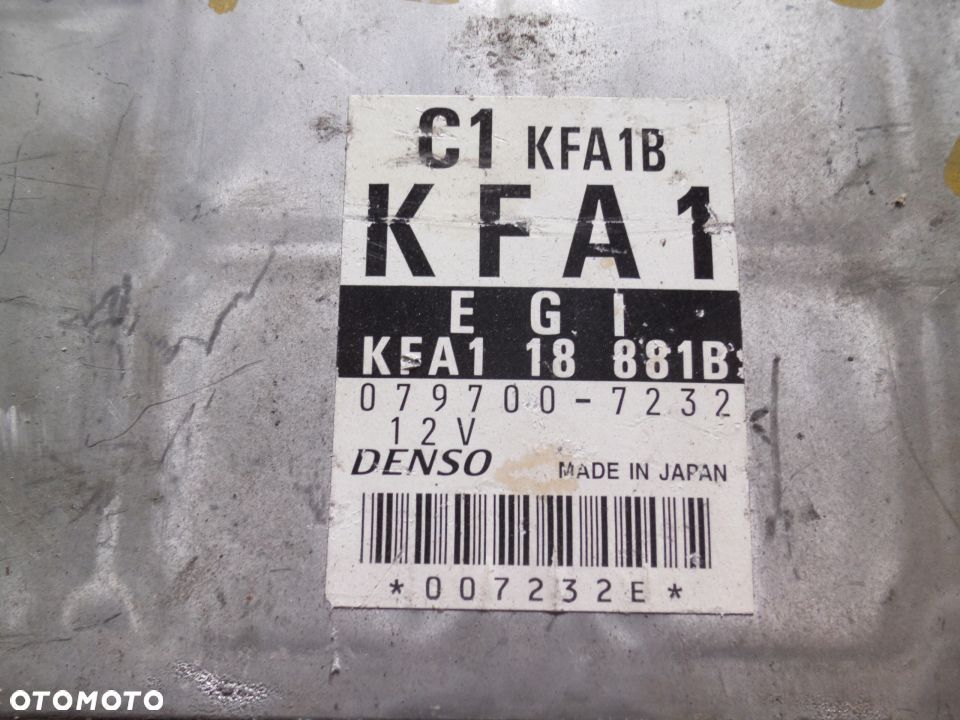 MAZDA KOMPUTER STEROWNIK 079700-7232 KFA118881B - 2