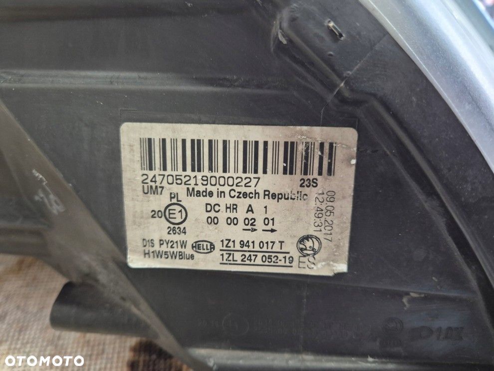 skoda octavia 2 II lift xenon skrętny europa lewa lampa kompletna - 4