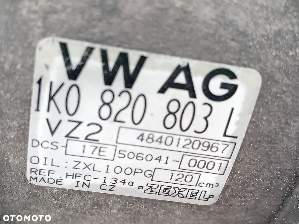 POMPA, SPRĘŻARKA KLIMATYZACJI AUDI A3 8P/8PA/8P7 1K0820803L 2.0 FSI - 2