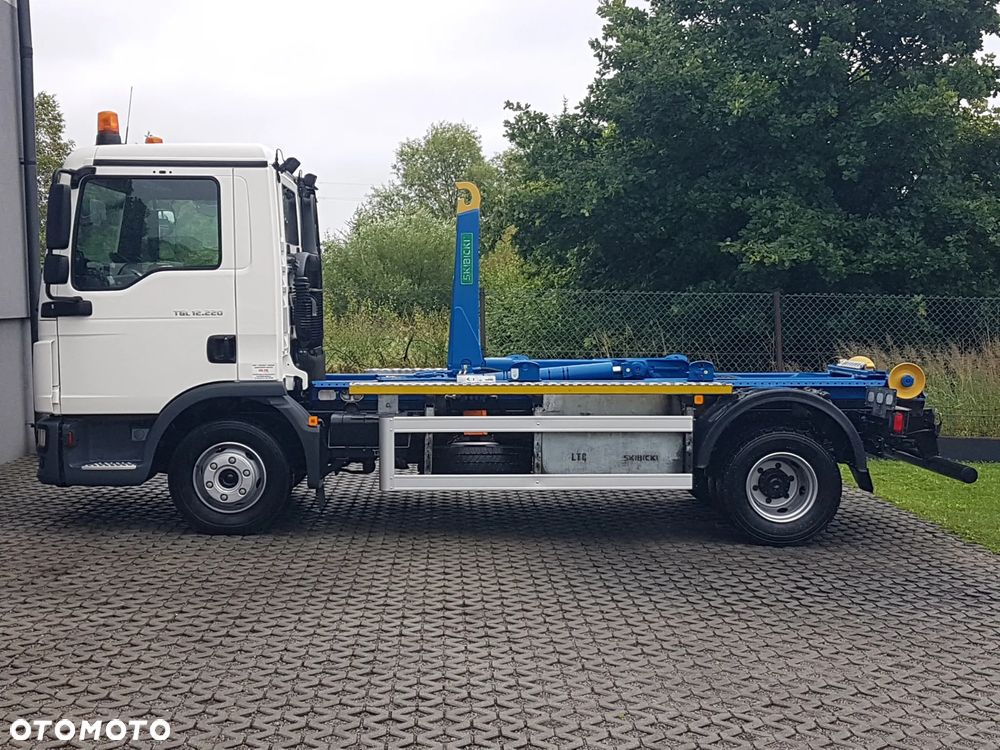 MAN TGL 12.220 HAKOWIEC SKIBICKI 4x2 KLIMA HAKOWIEC DO KONTENERÓW MANUAL 12T POD KONTENERY - 14